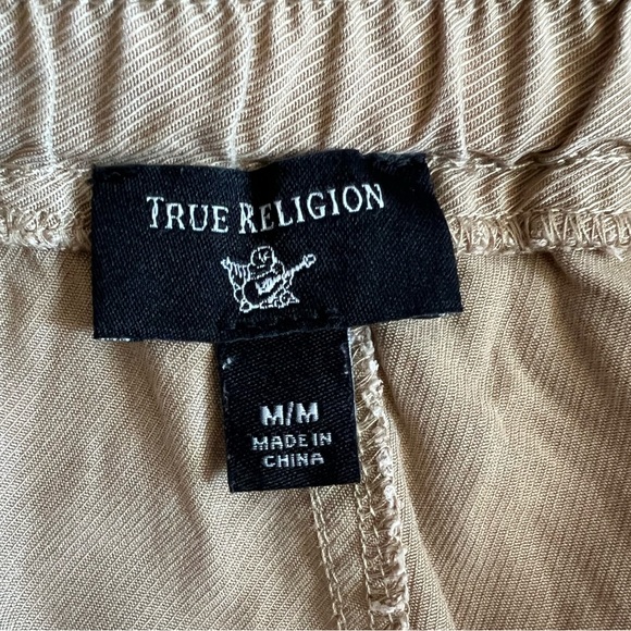 True Religion pull on khaki pants size medium really nice condition - Picture 4 of 11